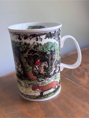 Dunoon Country Pursuits Hunting by Jane Adderley Mug-Fine Bone China-England
